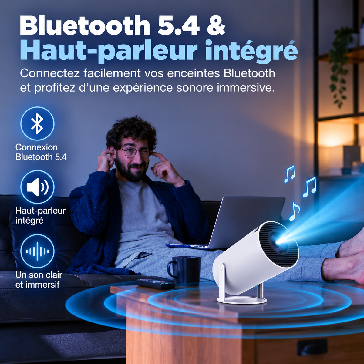 CinePod – Mini projecteur portable | Cinéma à la maison